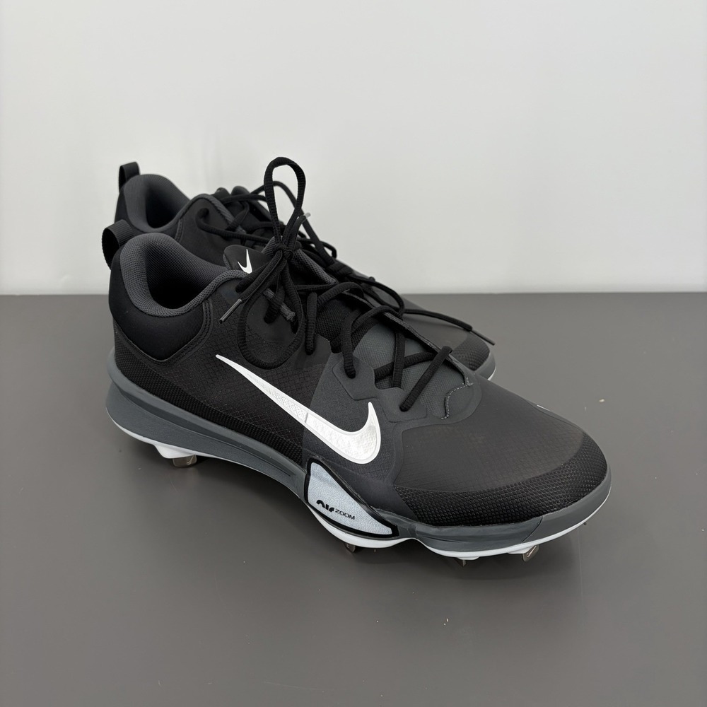 Nike Force Zoom Trout 9‎ Pro Baseball Cleats Black Platinum FB2907-003 Men 14